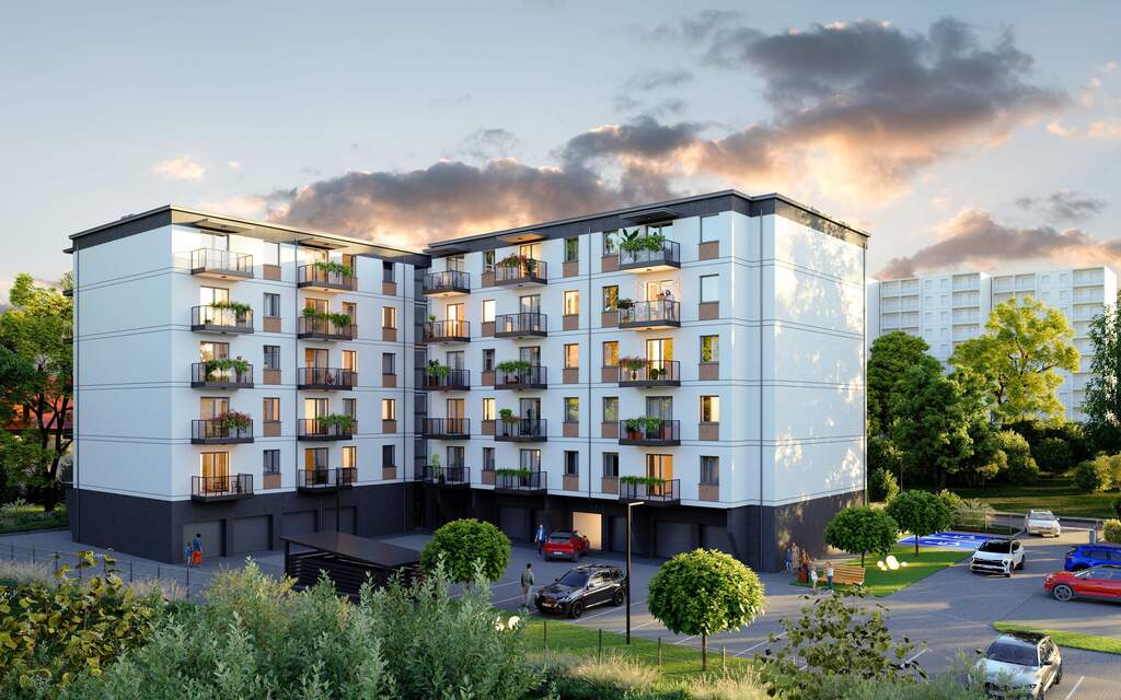 Dwa pokoje w nowym budownictwie stan deweloperski